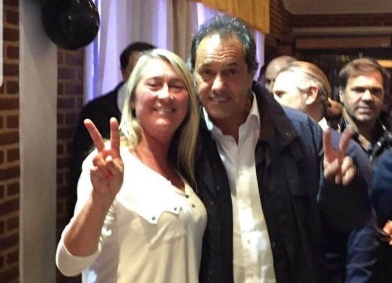 Corina Cuitiño y Daniel Scioli.